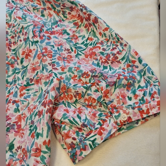 J Crew Linen Blend Top - Picture 7 of 13